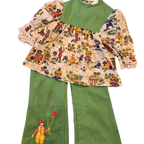 McDonald's Other - The McDonald's Fashionland 70s Vintage Kids Outfit Size 5
